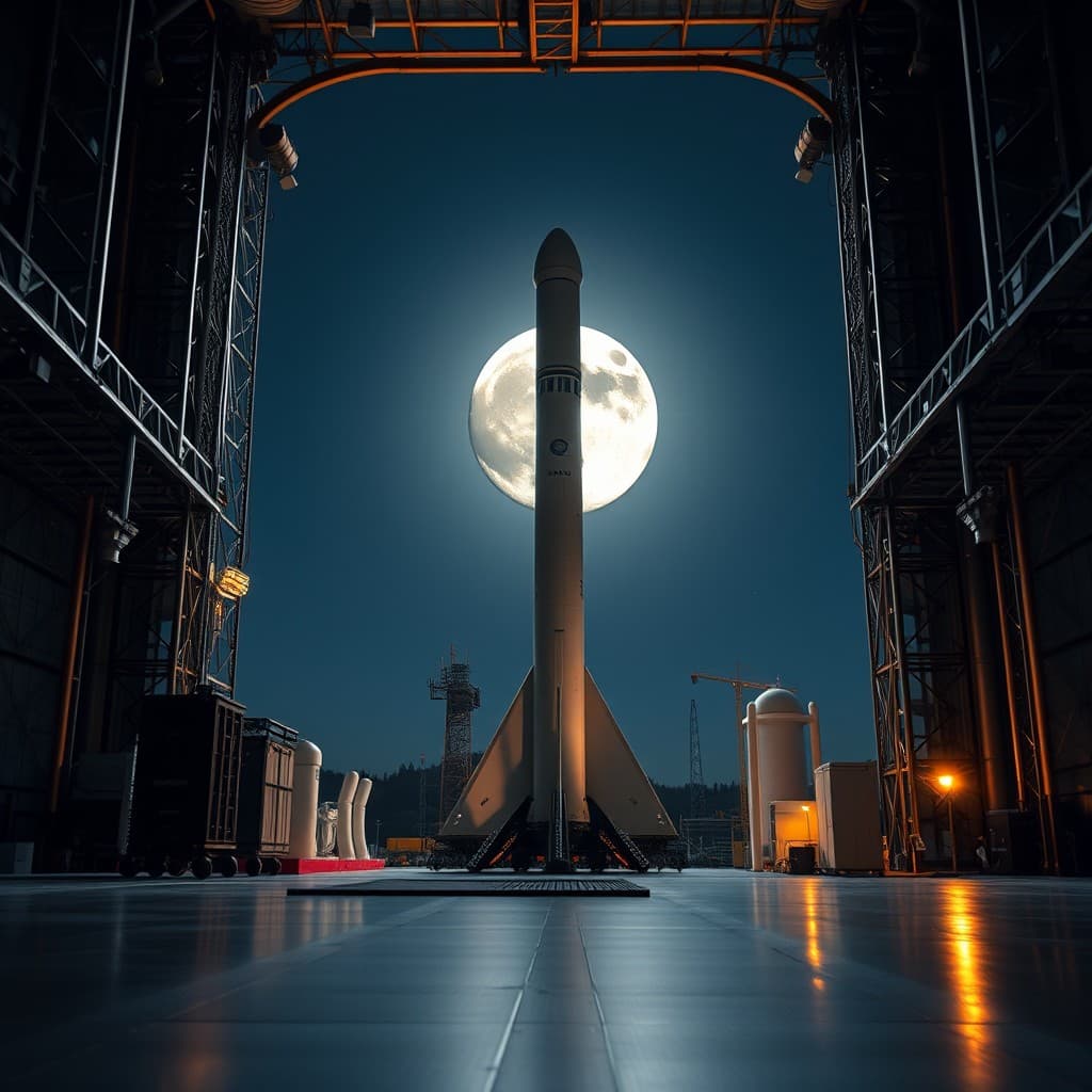 Parte de Foguete Falcon 9 da SpaceX em Colisão com a Lua