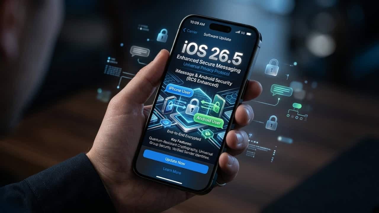 iOS 26.5 traz criptografia RCS e mensagens seguras entre iPhone e Android